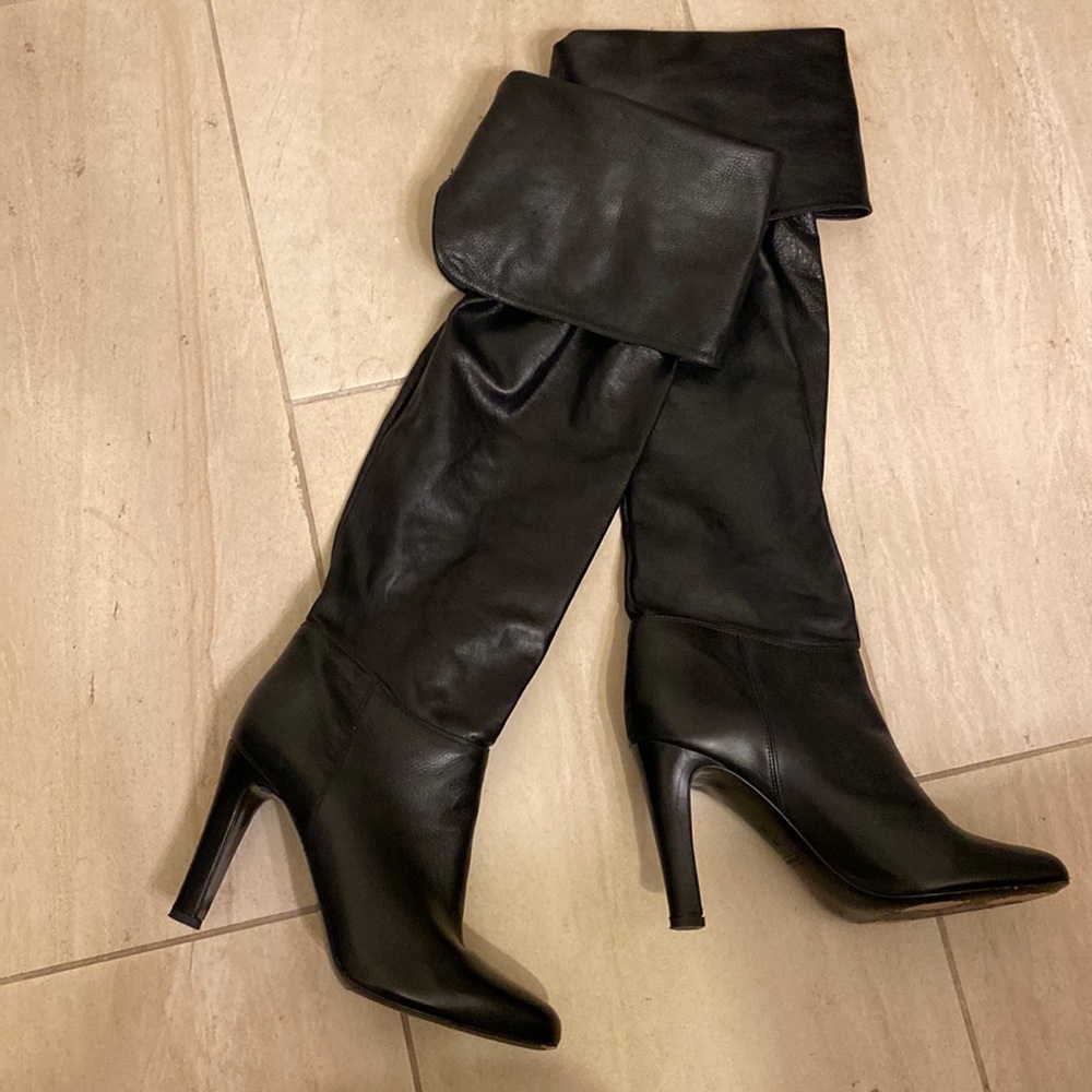 Over the knee boot heels